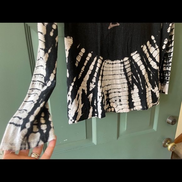 Grateful Dead tie dye custom handmade lightweight hoodie - Picture 9 of 10